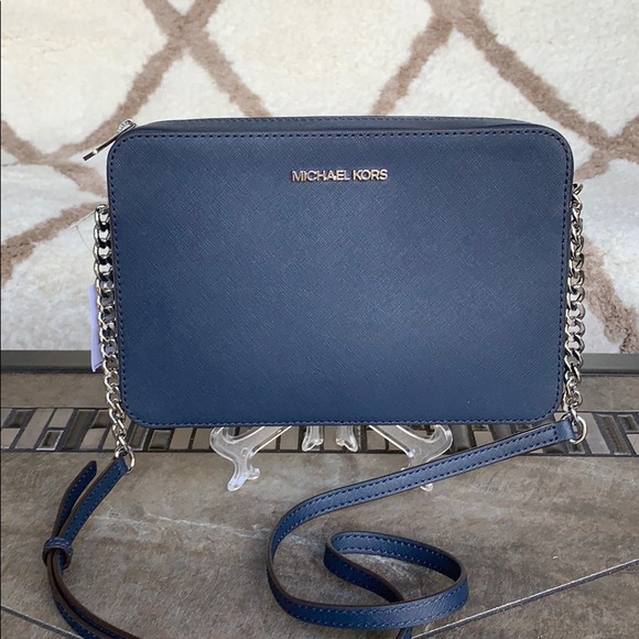 MICHAEL KORS LG EW CROSSBODY Bag NAVY 35T8GTTC9L - Picture 5 of 16